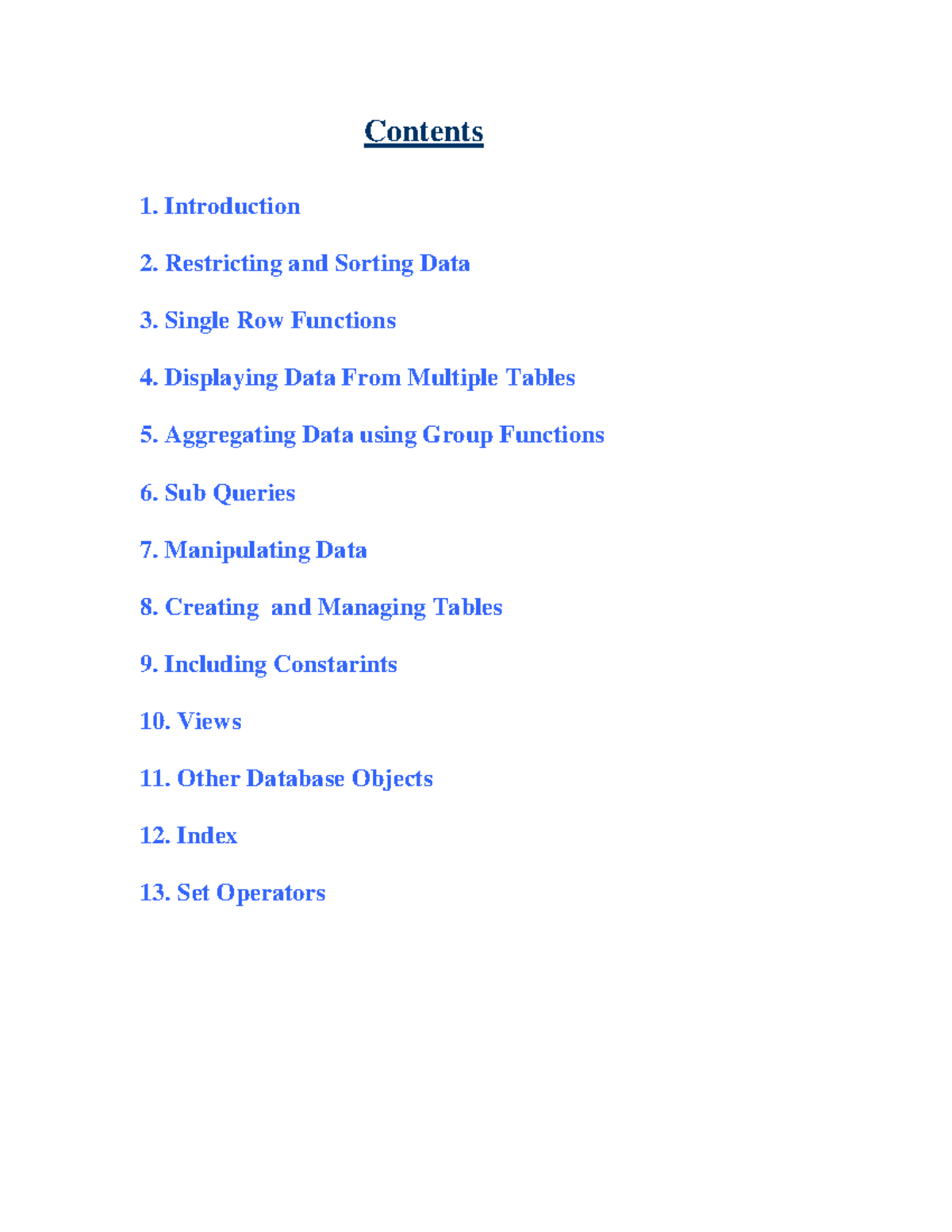 Restricting And Sorting Data In Sql