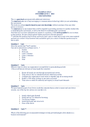 Information Security and Privacy Revision Notes - Information Security ...