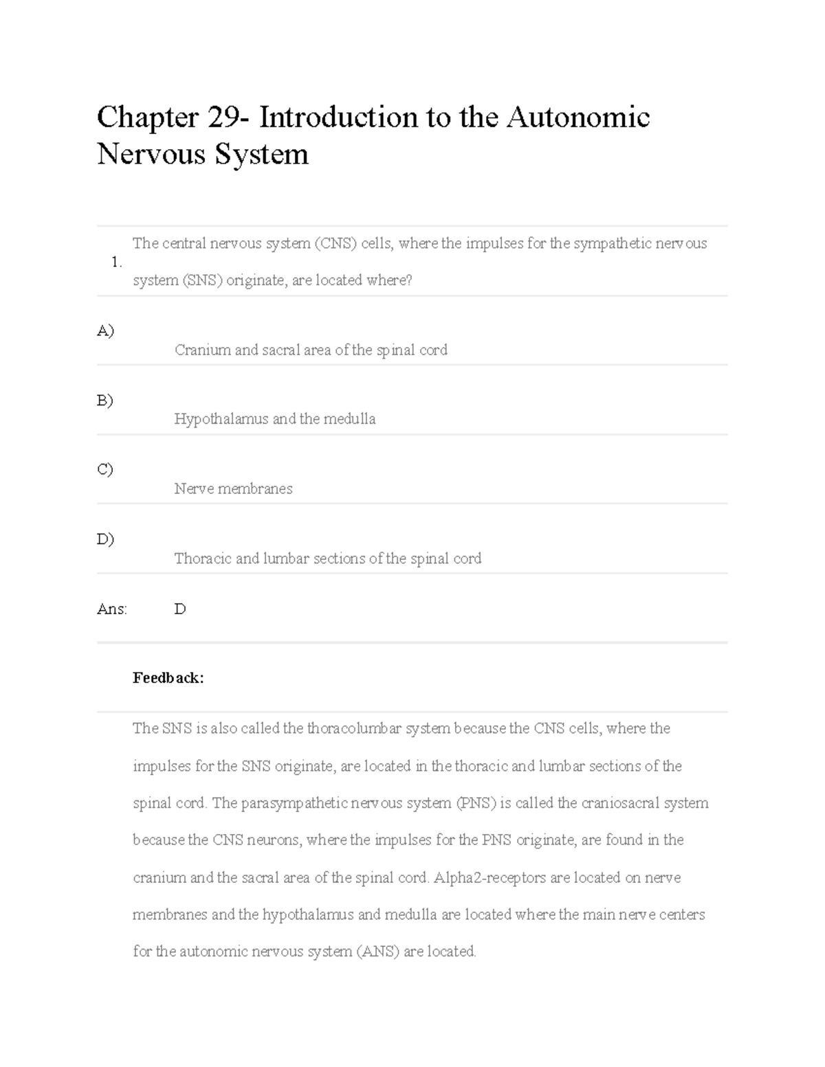 Ch29 - Focus On Nursing Pharmacology 6e Instructor Test Bank - Chapter ...