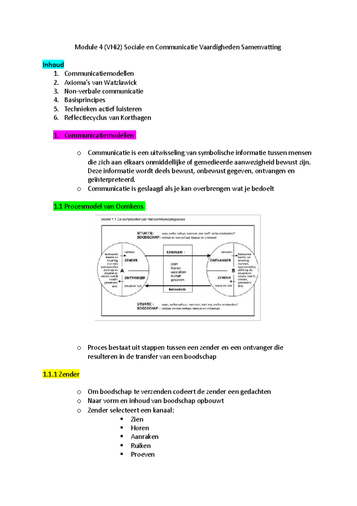 Module 4 leerpad A comm vaardigheden samenvatting - Module 4 (VHi2 ...