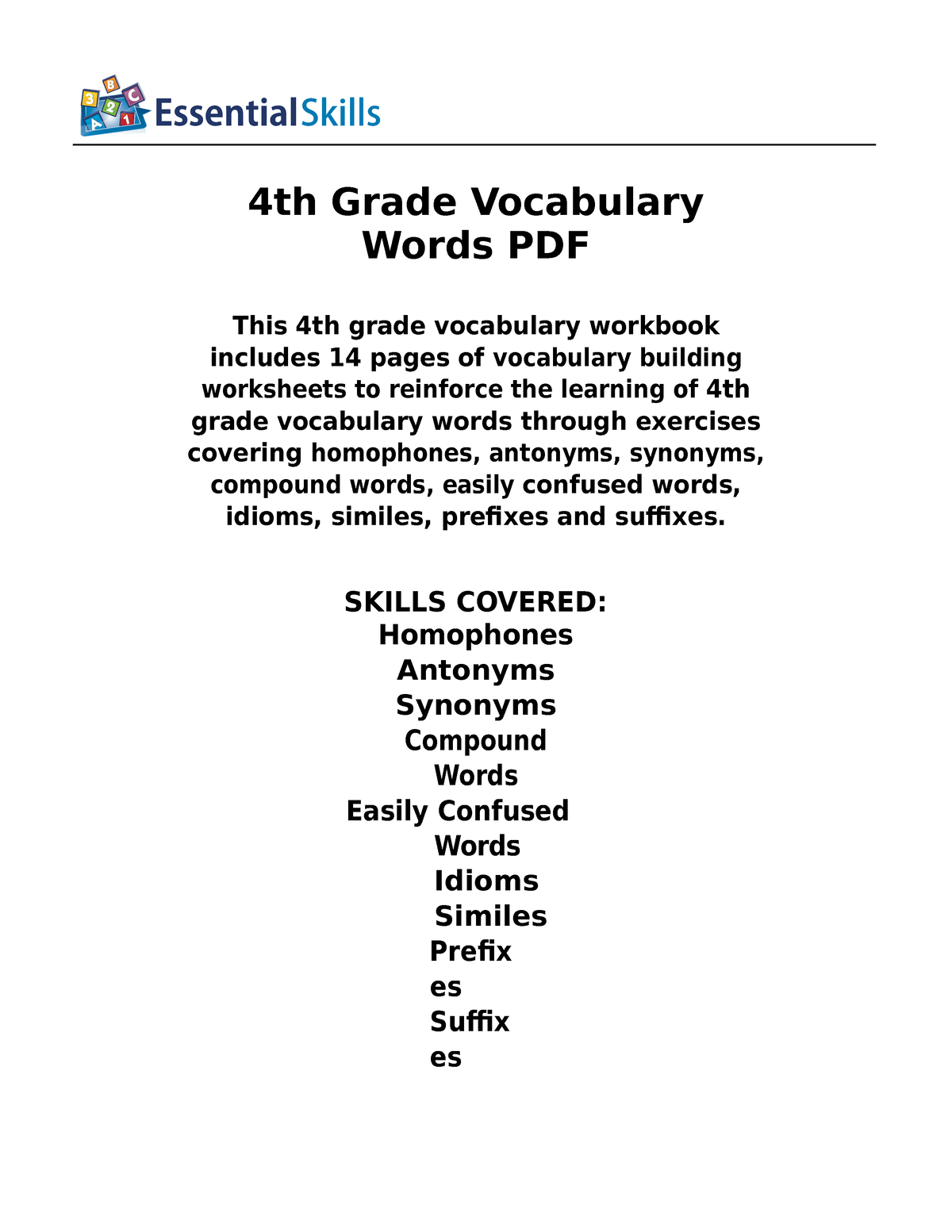 english-quiz-methods-for-all-4th-grade-vocabulary-words-pdf-includes-14-pages-of-this-4th