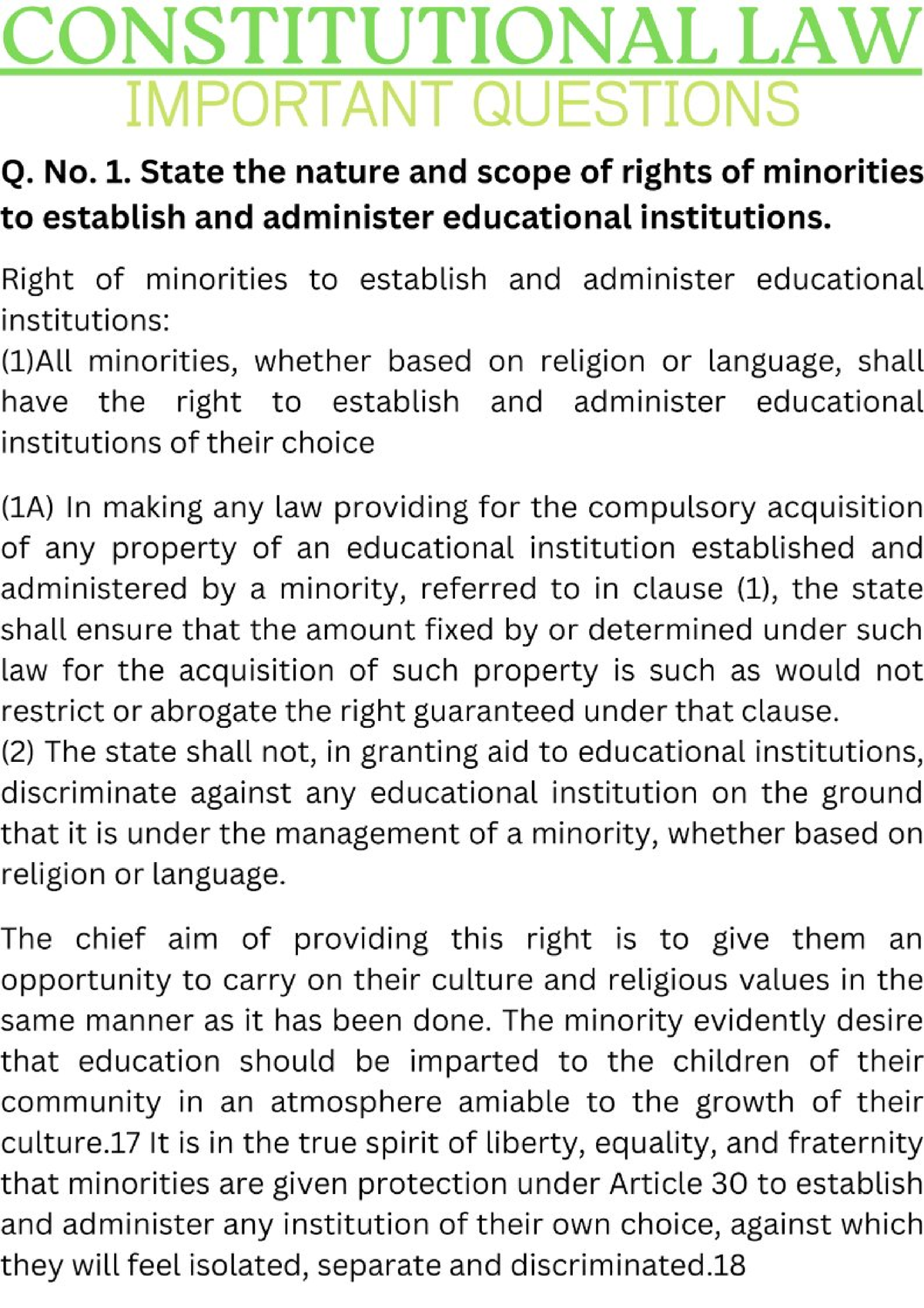 Constitutional LAW 3 - Constitutional Law - Studocu