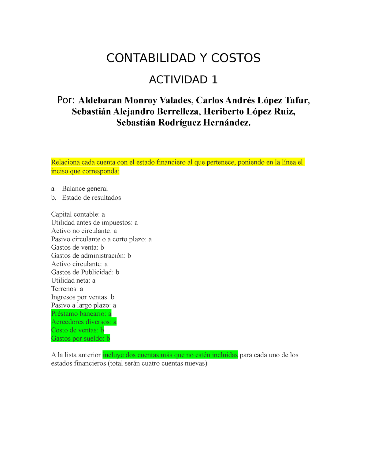 Actividad 1 Contabilidad Y Costos Final - CONTABILIDAD Y COSTOS ...