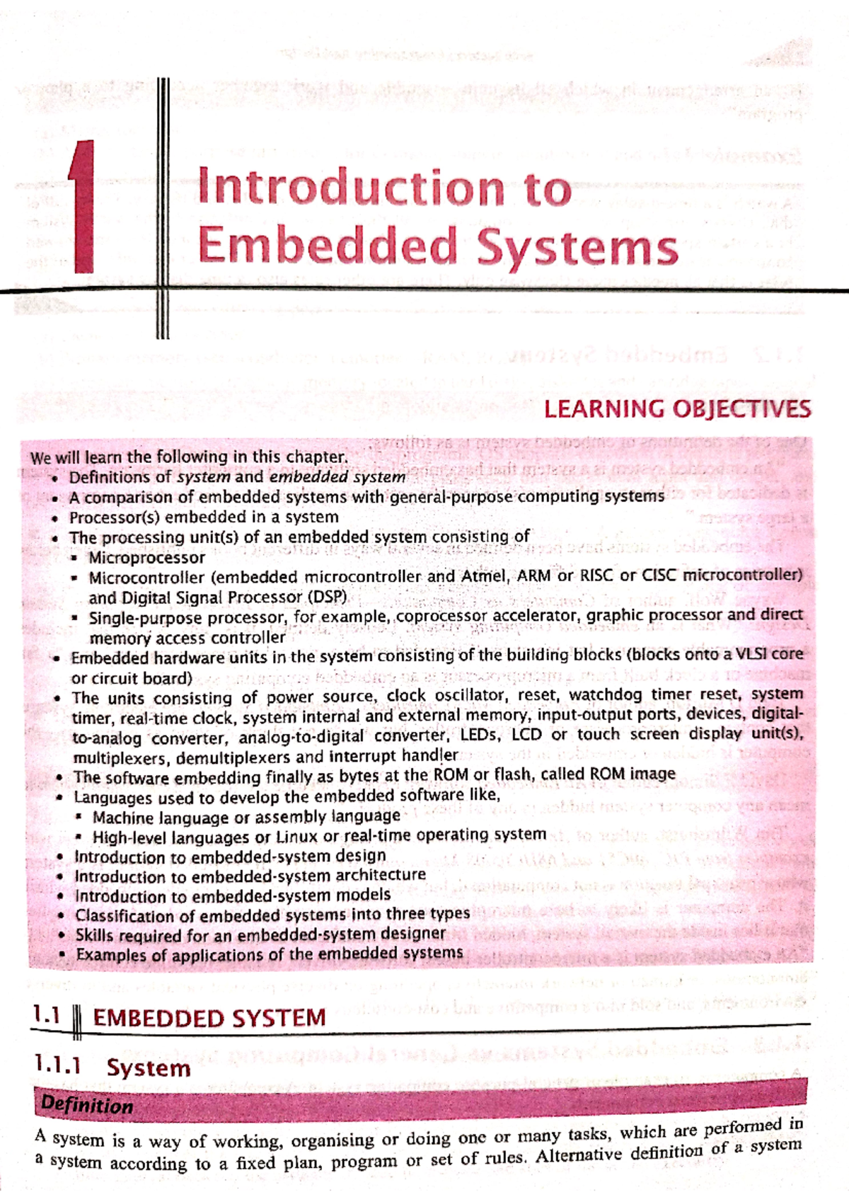 Module 1 (IOT) - notes - Introduction to Embedded Systems LEARNING ...
