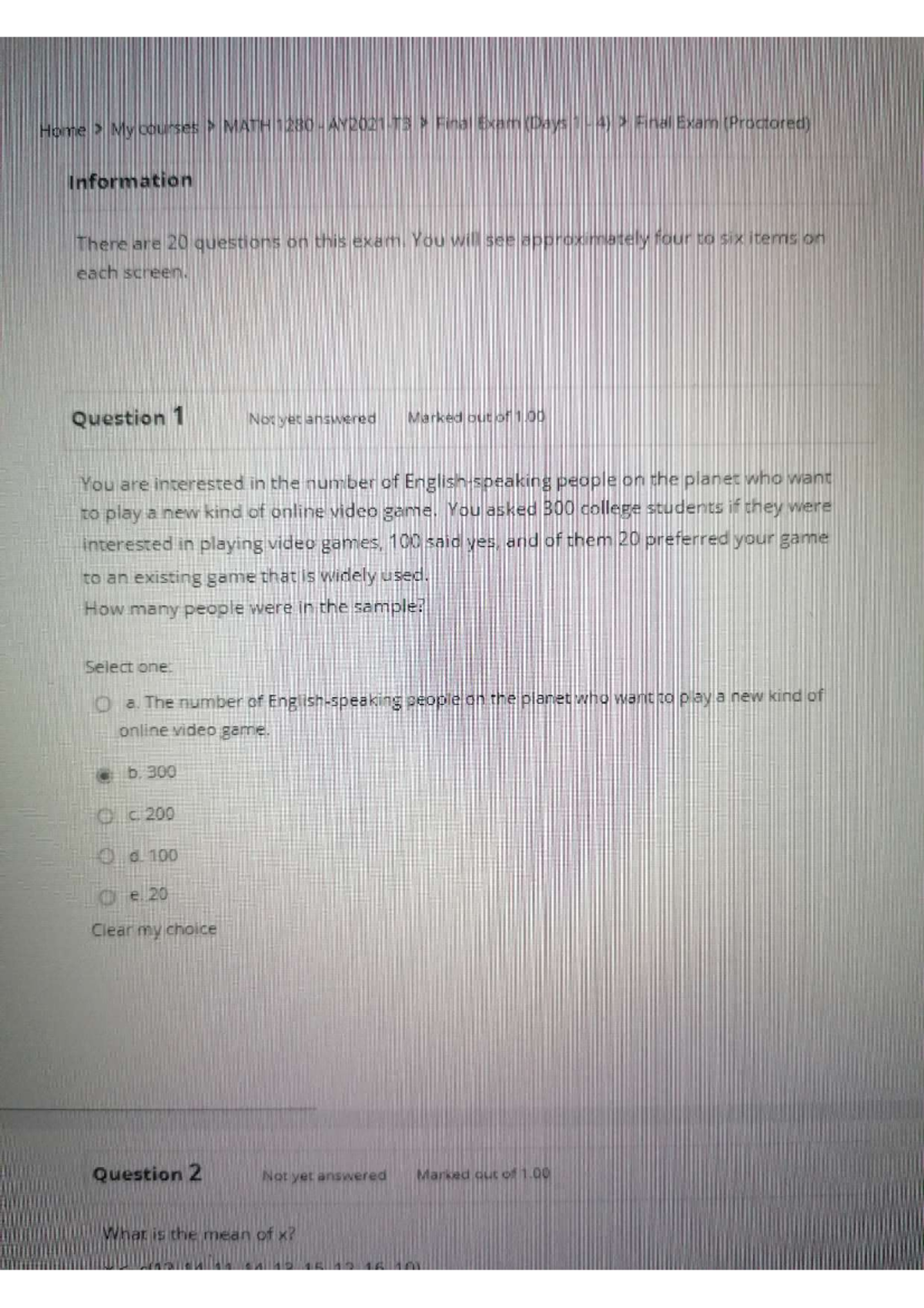 MATH 1280 Finals Exam MATH 1280: INTRODUCTION TO STATISTICS - MATH ...