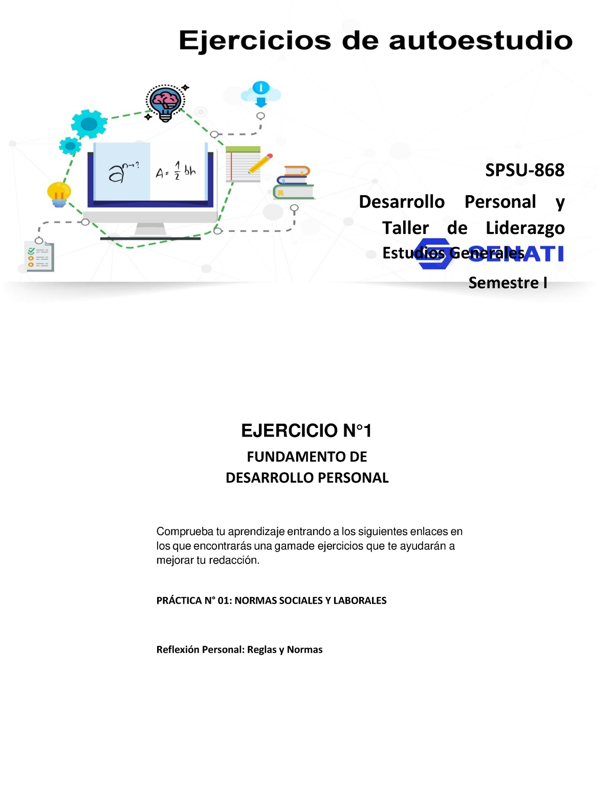 Tarea Ejercicos De Autoestudio - EJERCICIO N° FUNDAMENTO DE DESARROLLO ...