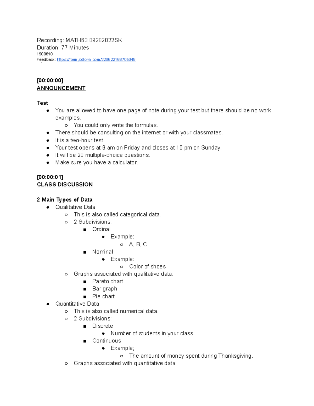 MATH63 09282022 SK - Math 63 elementary statistics - Recording: MATH63 ...