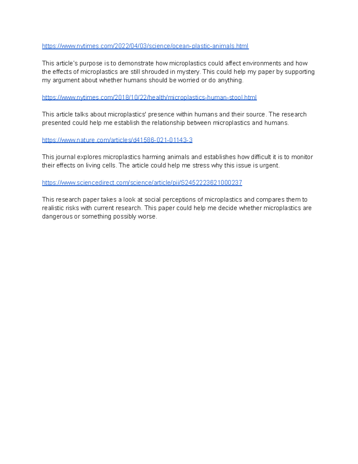 Sources notes nytimes/2022/04/03/science/oceanplasticanimals.html