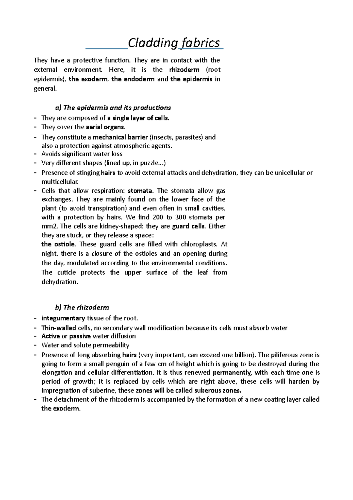 Cladding fabrics chapter 2 - Cladding fabrics They have a protective ...