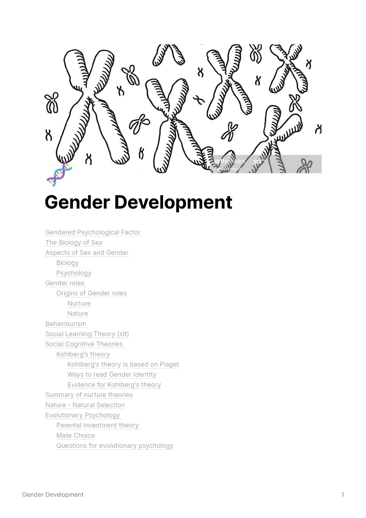 Gender Development Lecture notes 4 Gender Development