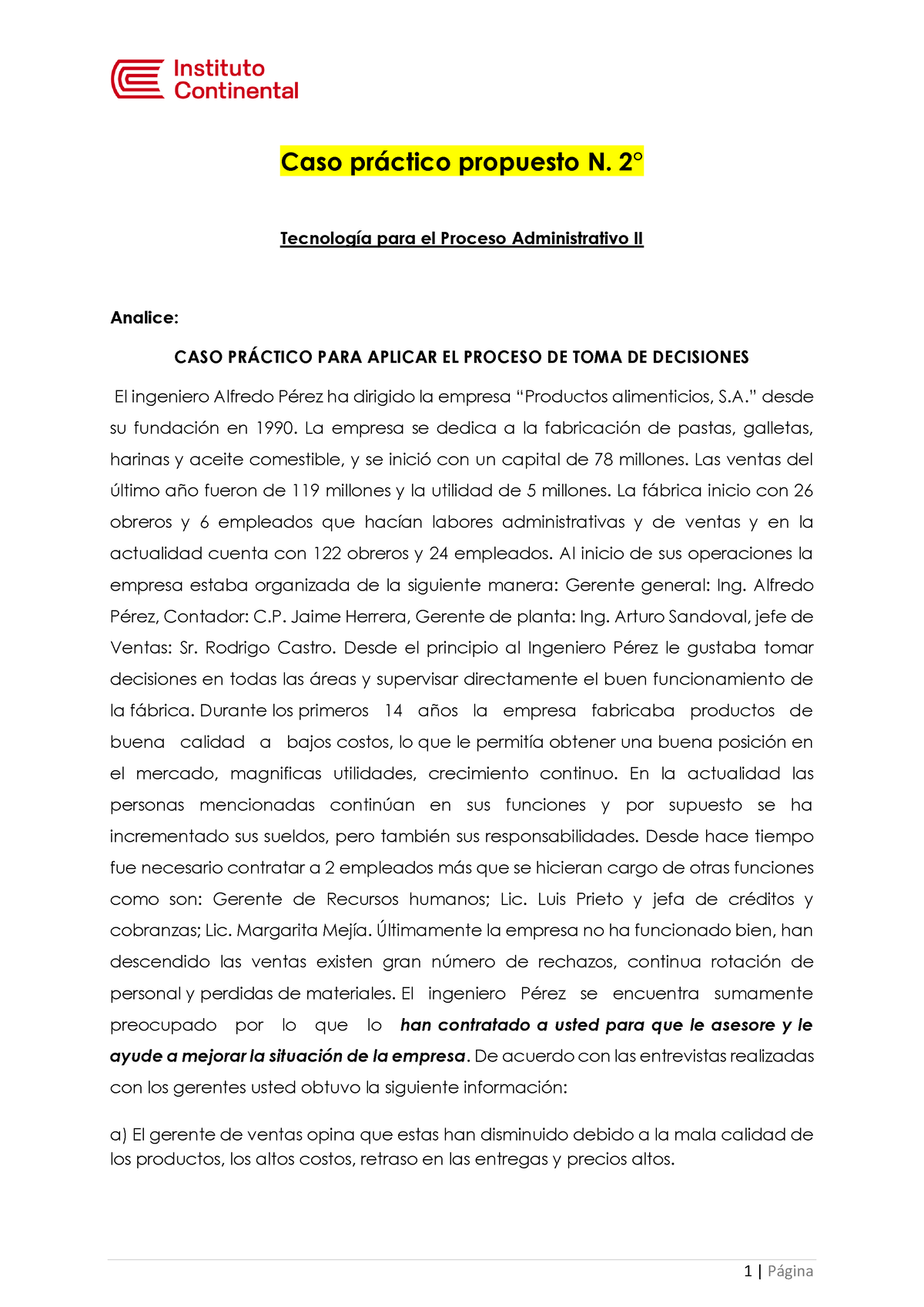 Caso Practico Propuesto N° 2 - TPA II A Distancia 2021 V2 - 1 | P·gina ...