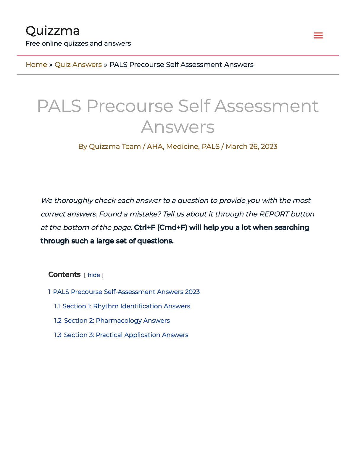 pals precourse self assessment and precourse work quizlet