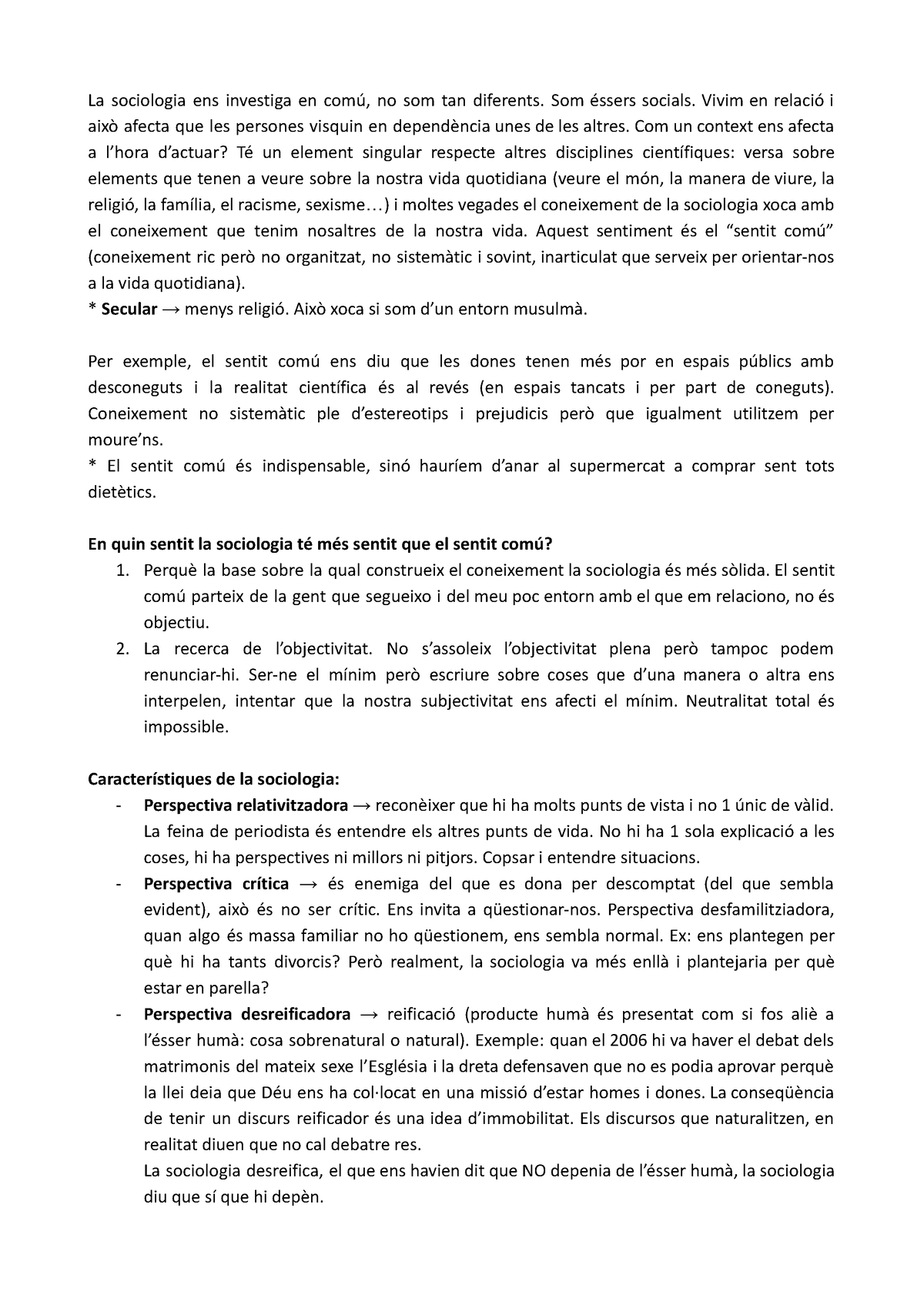 Tema 1 Mirada Sociològica - La Sociologia Ens Investiga En Comú, No Som ...