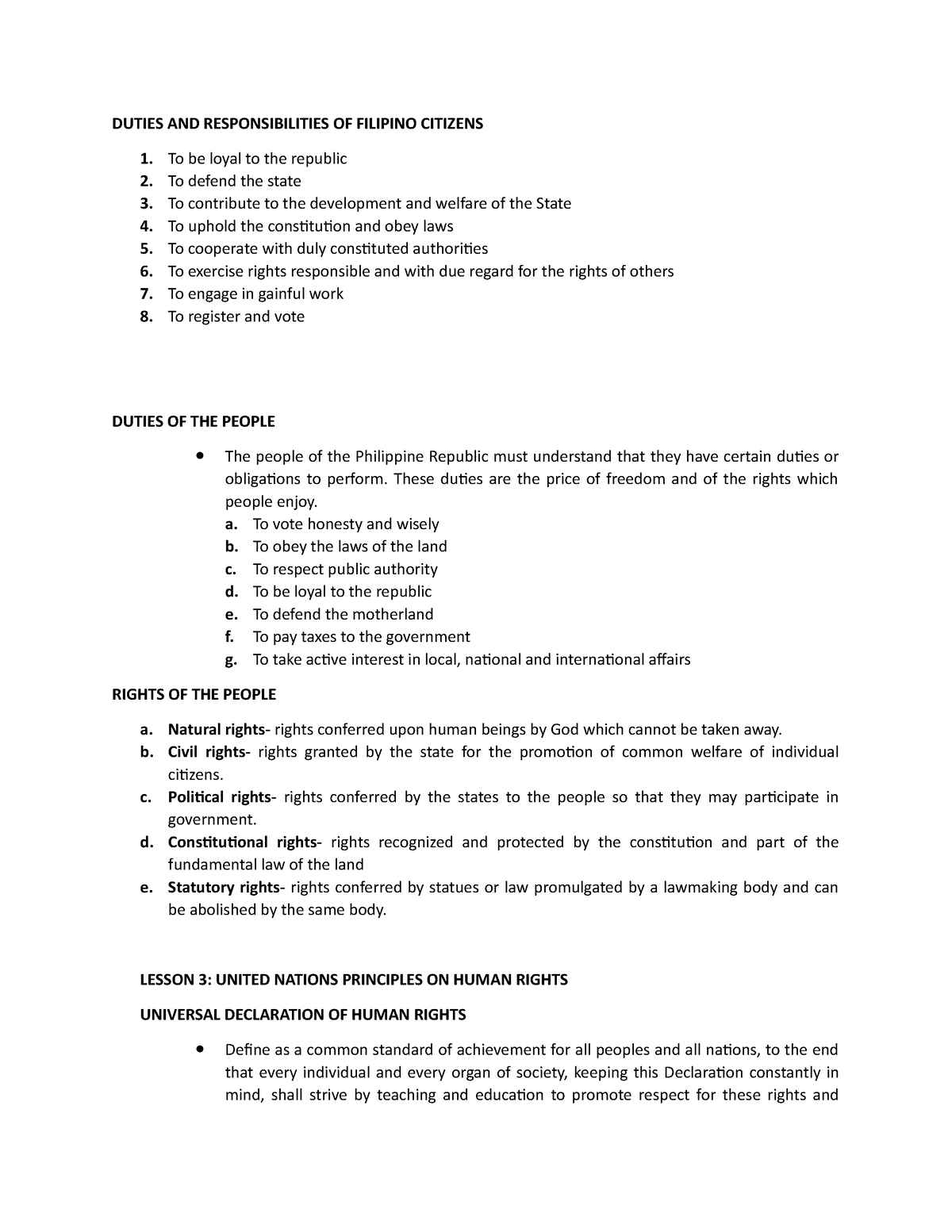 Duties And Responsibilities Of Filipino Citizens Nstp Duties And Responsibilities Of Filipino 8085