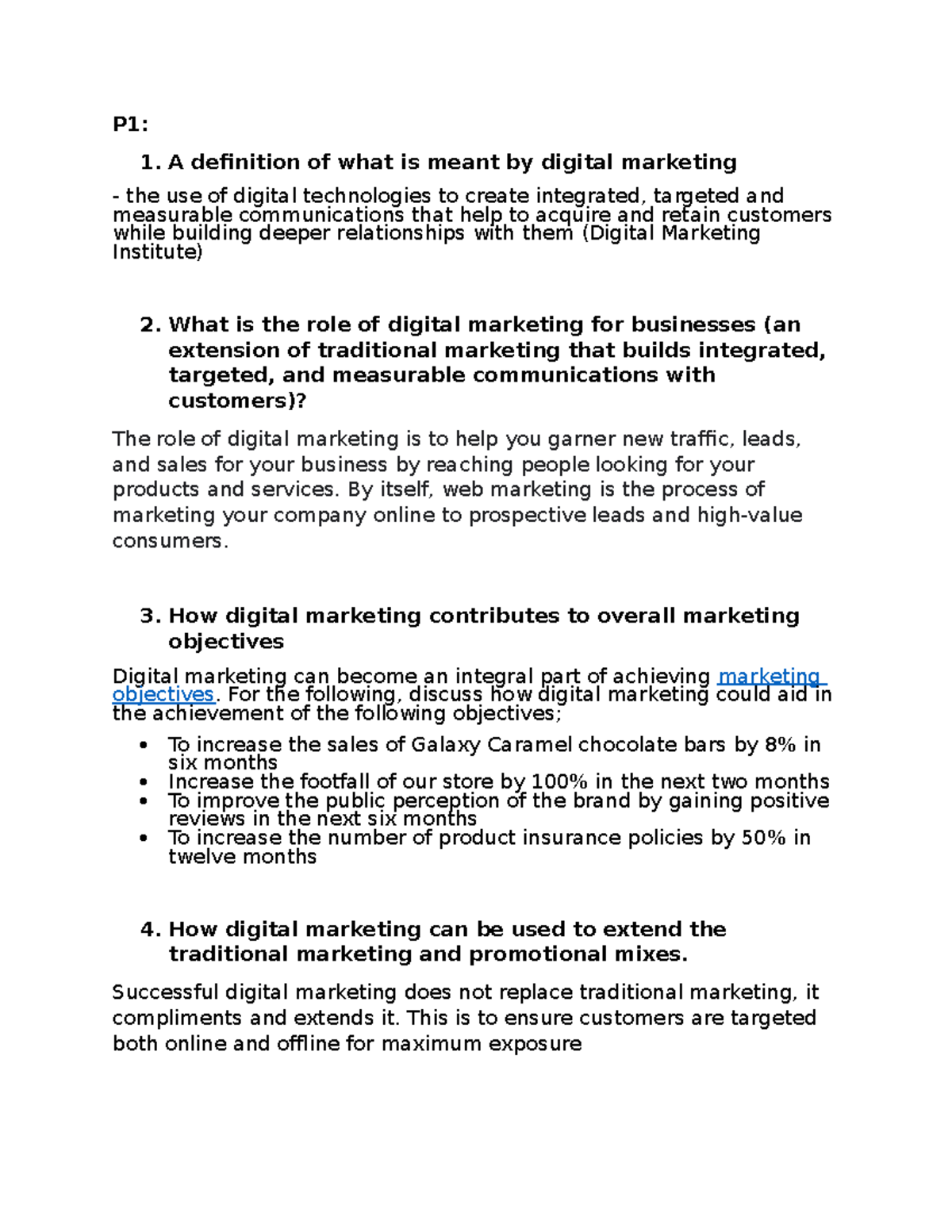 digital marketing short essay