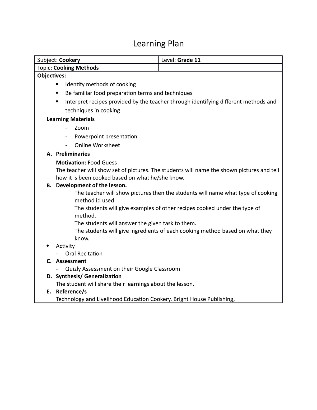 lesson-plan-lecture-notes-1-learning-plan-subject-cookery-level