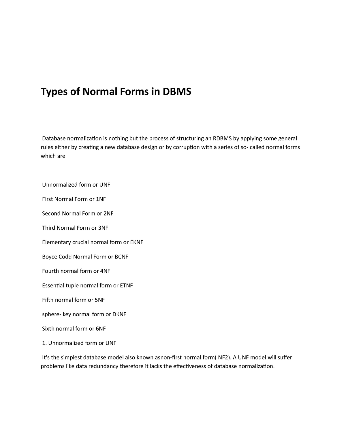 types-of-normal-forms-in-dbms-types-of-normal-forms-in-dbms-database