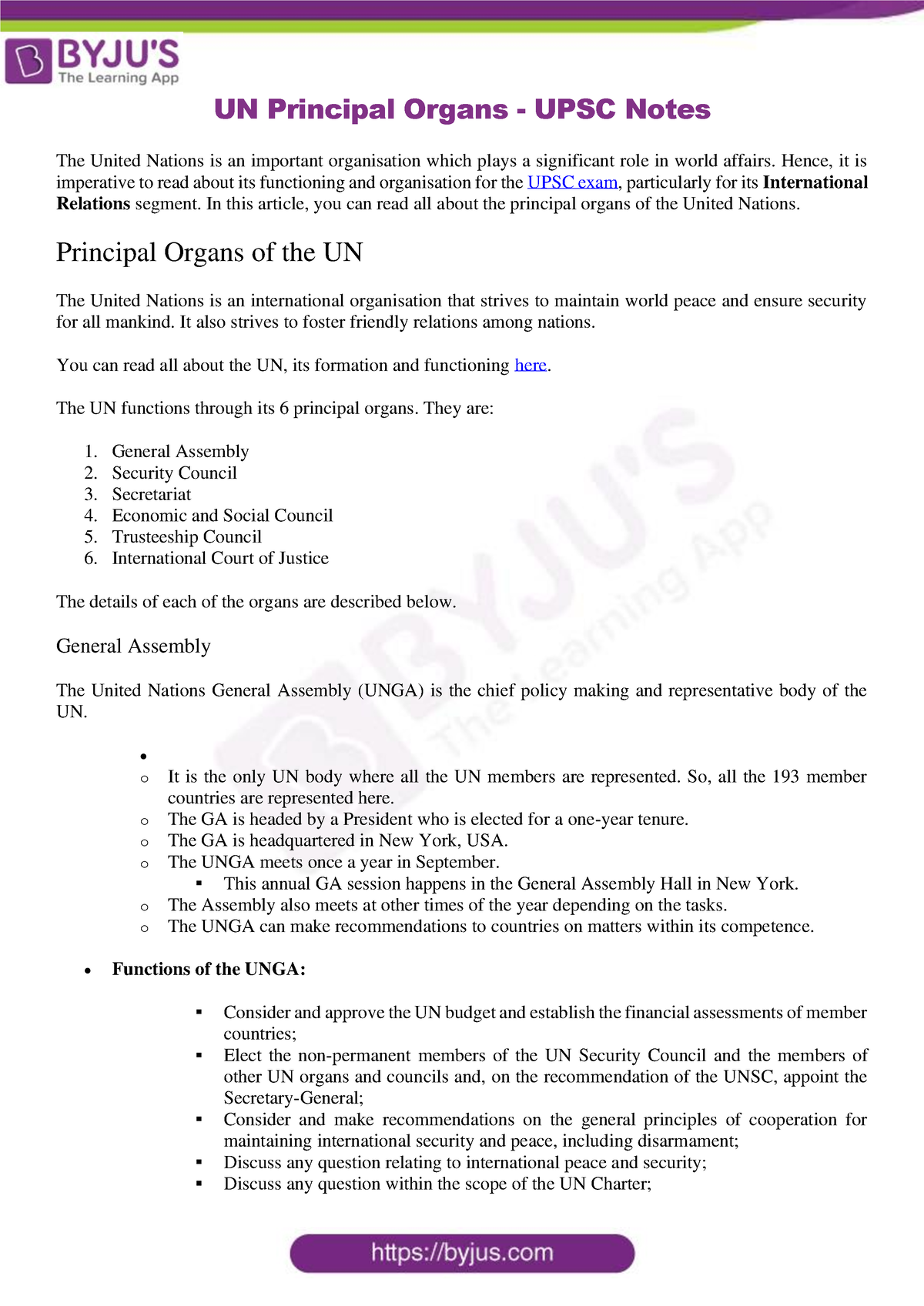 un-six-principal-organs-upsc-un-principal-organs-upsc-notes-the