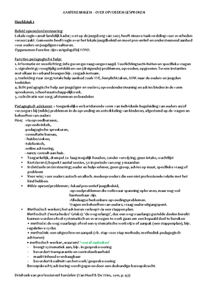 samenvatting over opvoeden gesproken