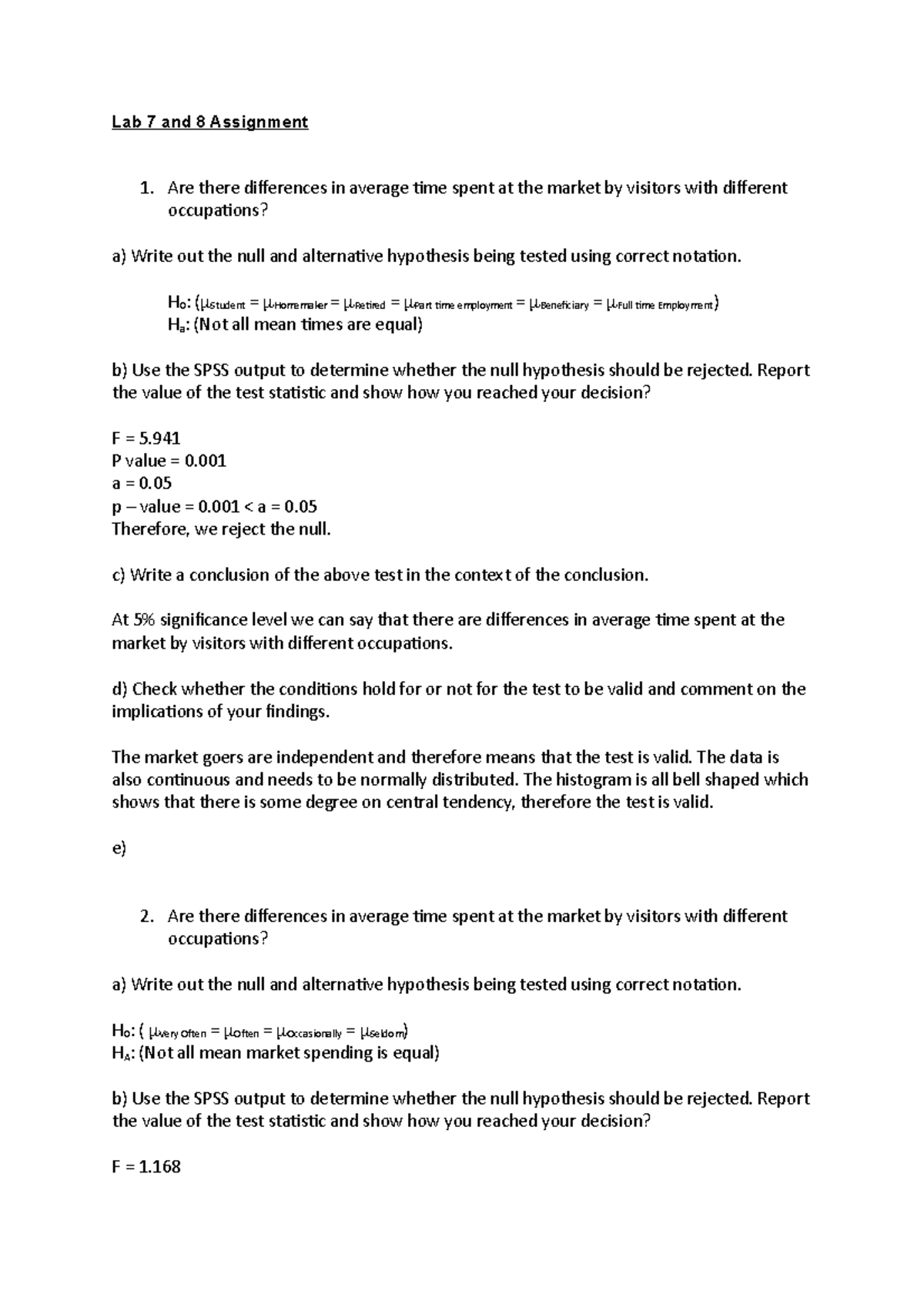 Lab 7 and 8 Assignment - Lab 7 and 8 Assignment Are there differences ...