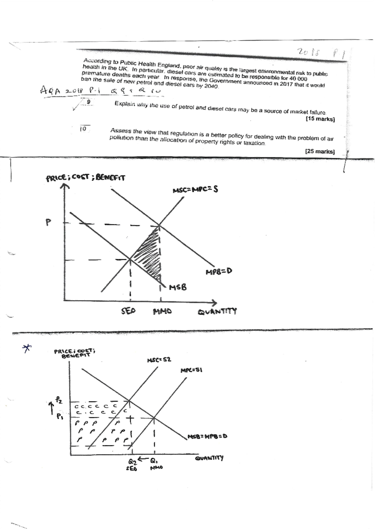 AQA 2018 P1 Q9 AND Q10 - Studocu