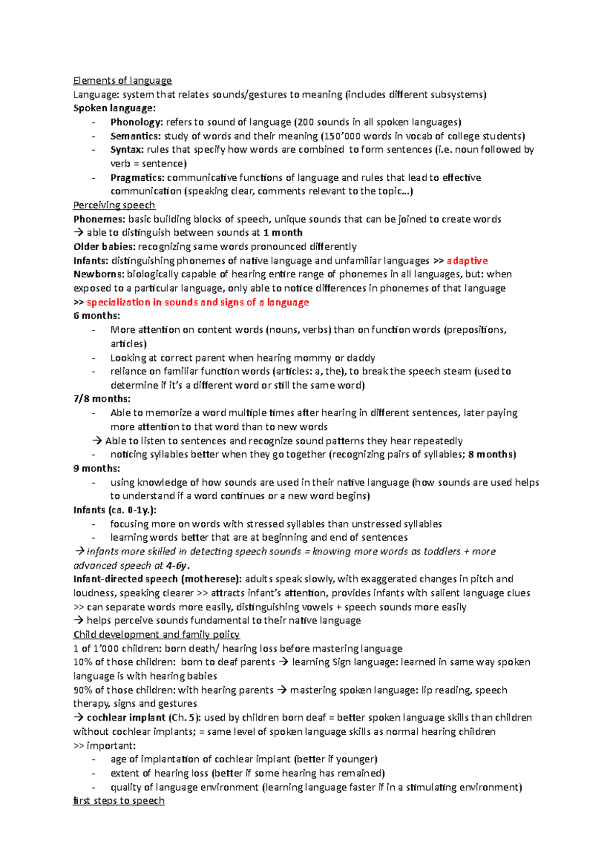 Children and their development kap Elements of language Language