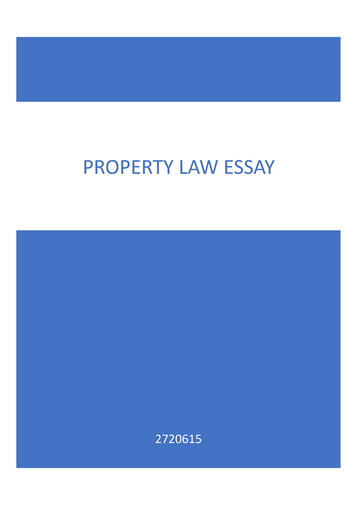 property law essay