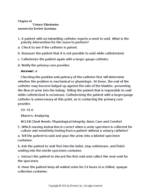 Chapter 040 Answer Key - Practice question - Chapter 40 Bowel ...