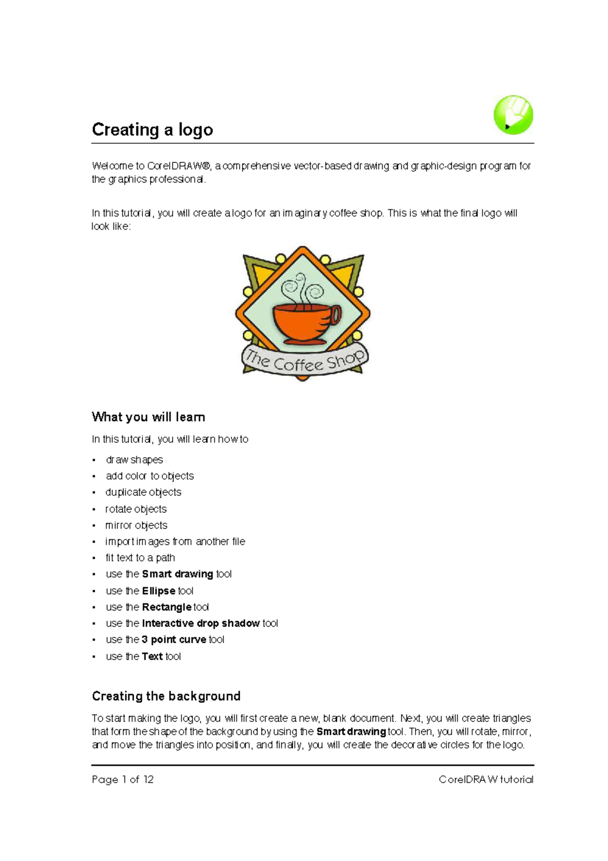 0603 creating a logo using corel draw creating a logo welcome to
