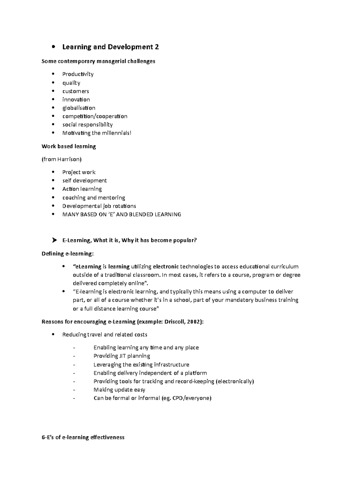 Learning and development 2 - In most cases, it refers to a course ...