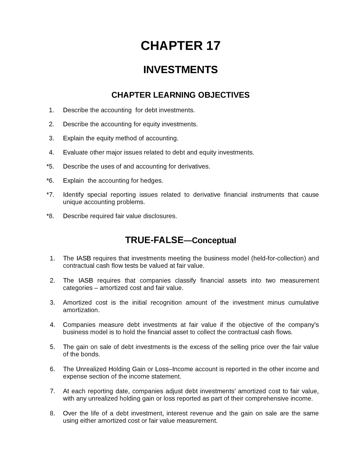 Ch17 - Financial Reporting And Accounting Standards - CHAPTER 17 ...