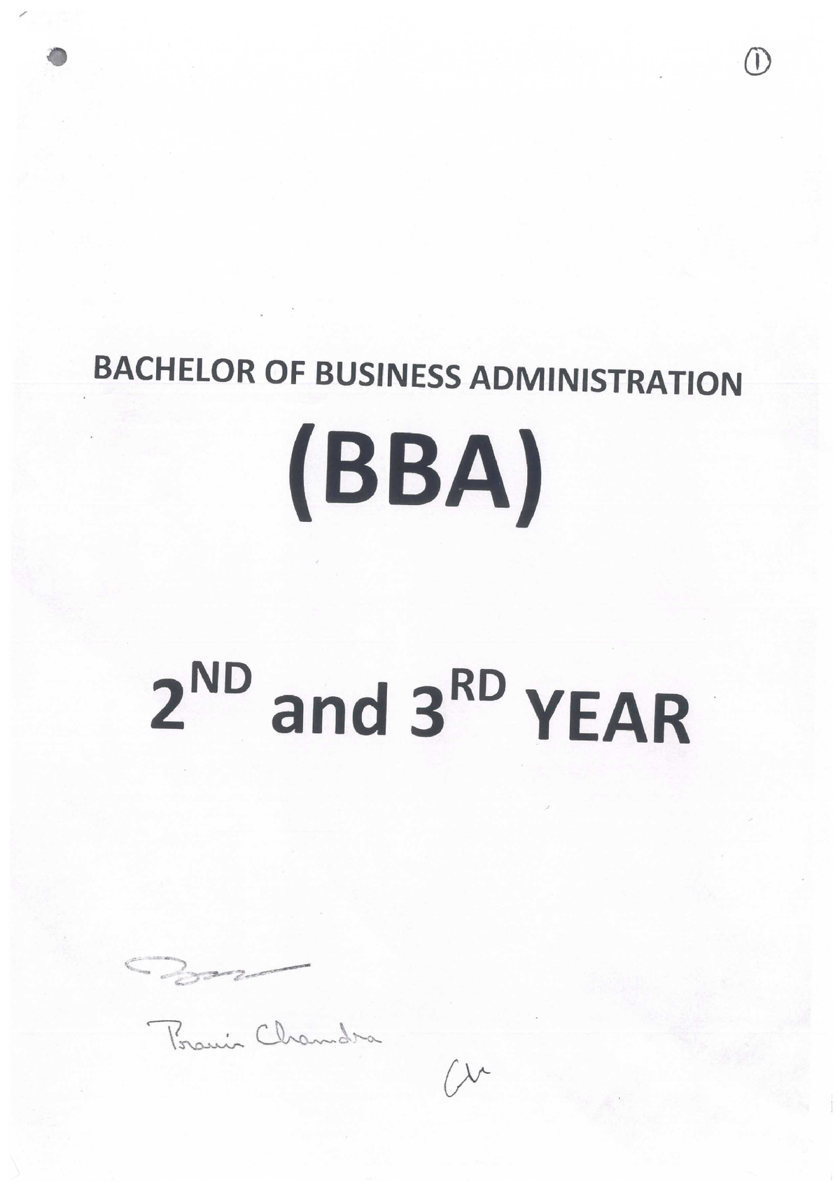 Syllabus BBA 2nd, 3rd Year - Bachelors Of Business Administration - Studocu