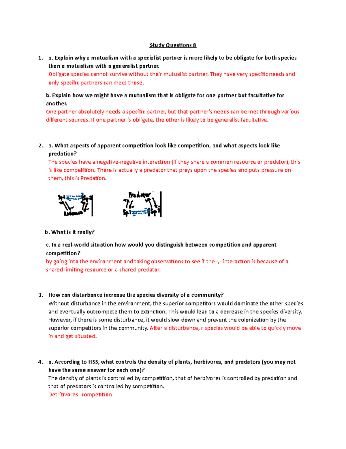 mutualism a textbook case study answer key