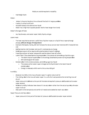 Atmos 1300 Lecture 1 Notes - GEOG 1300 - Studocu