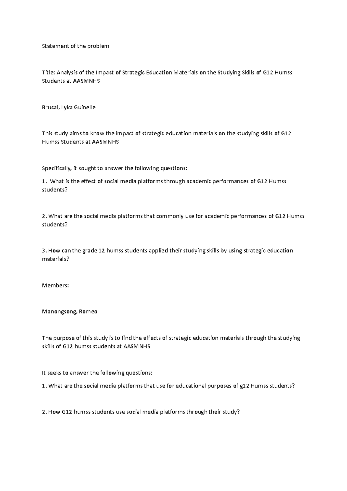 Group 4 Statement Of The Problem Statement Of The Problem Title group-4-statement-of-the-problem-statement-of-the-problem-title