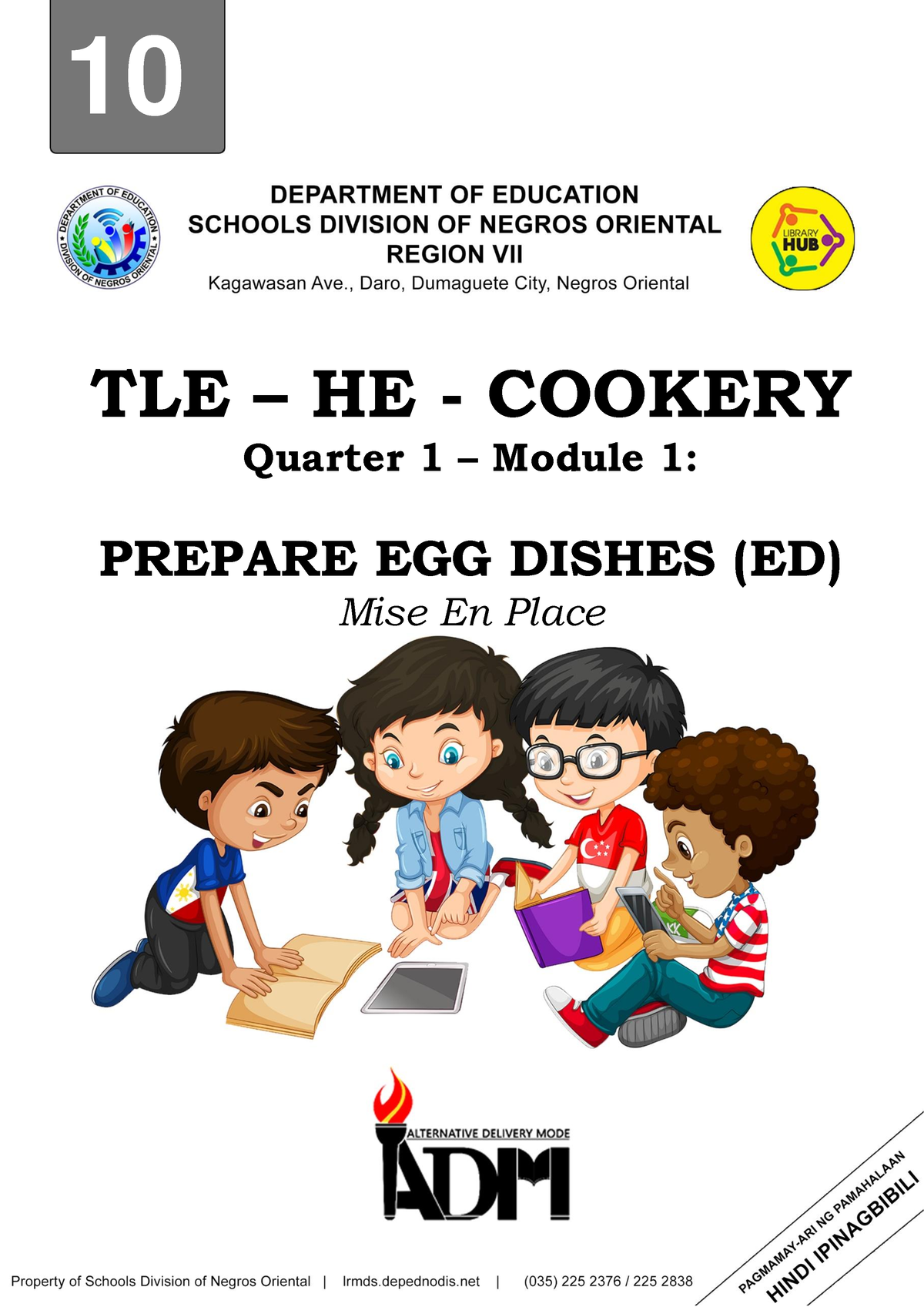 HE Cookery GR10 Q1 Module 1 FOR Teacher - 10 TLE – HE - COOKERY Quarter ...