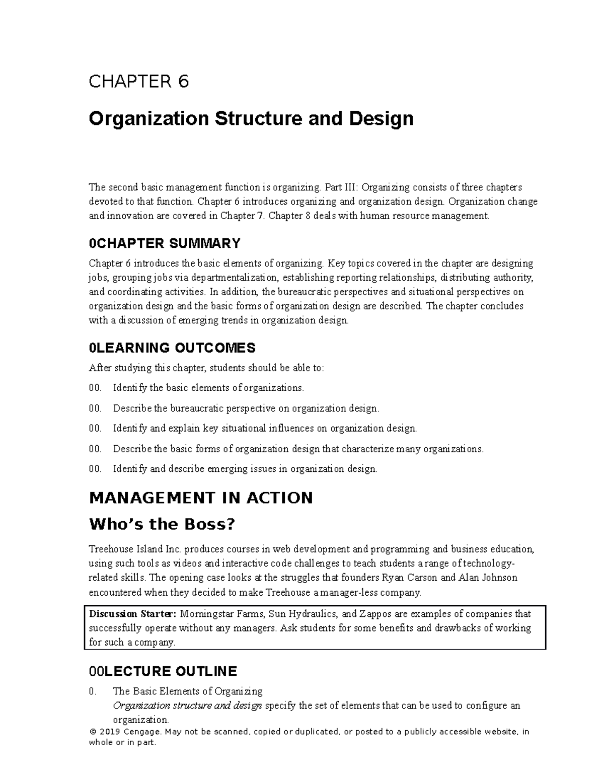 Griffin 9e Im Ch 6 Edited - Chapter 6 Organization Structure And Design 