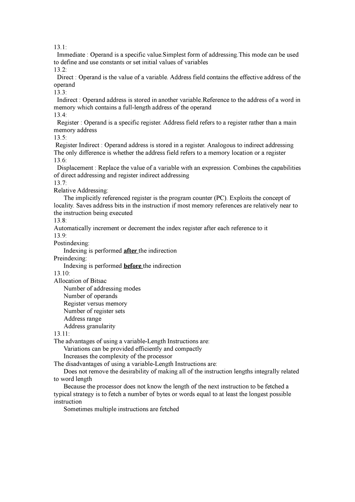 Chapter-13 - ccv - 13: Immediate : Operand is a specific value form of ...