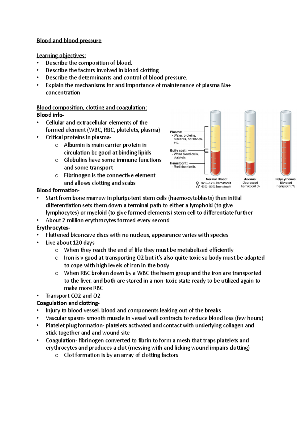 8- Blood and blood pressure - Blood and blood pressure Learning ...