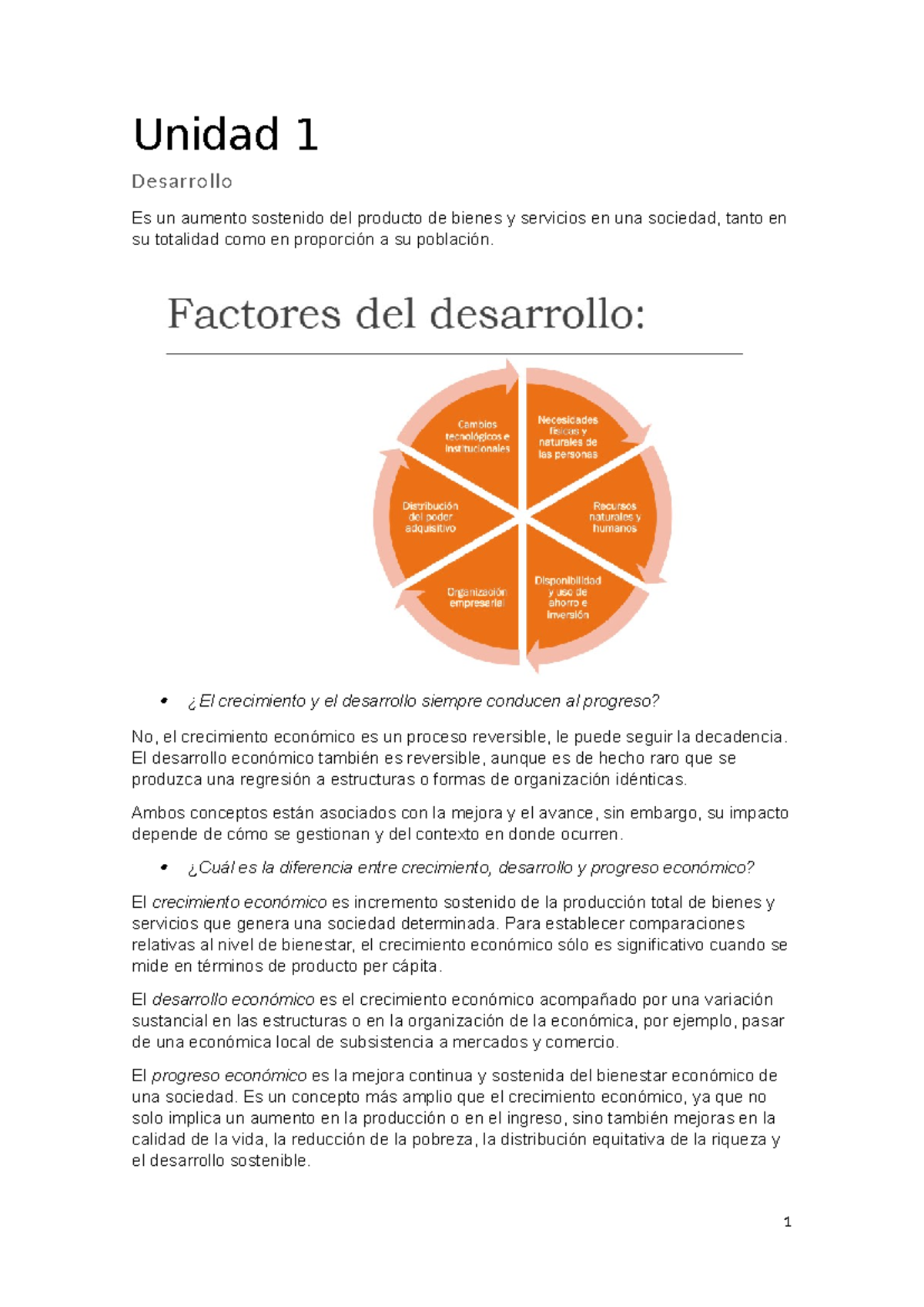 Resumen Primer parcial - Bustingorry - Unidad 1 Desarrollo Es un ...