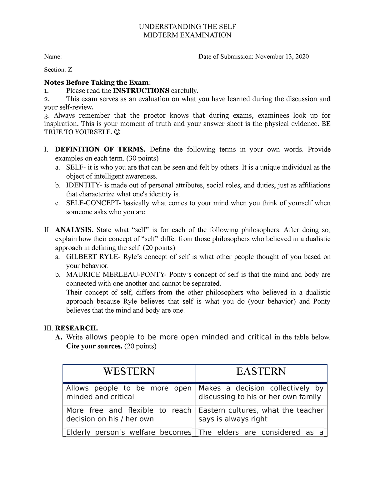 midterm-examination-understanding-the-self-midterm-examination-name