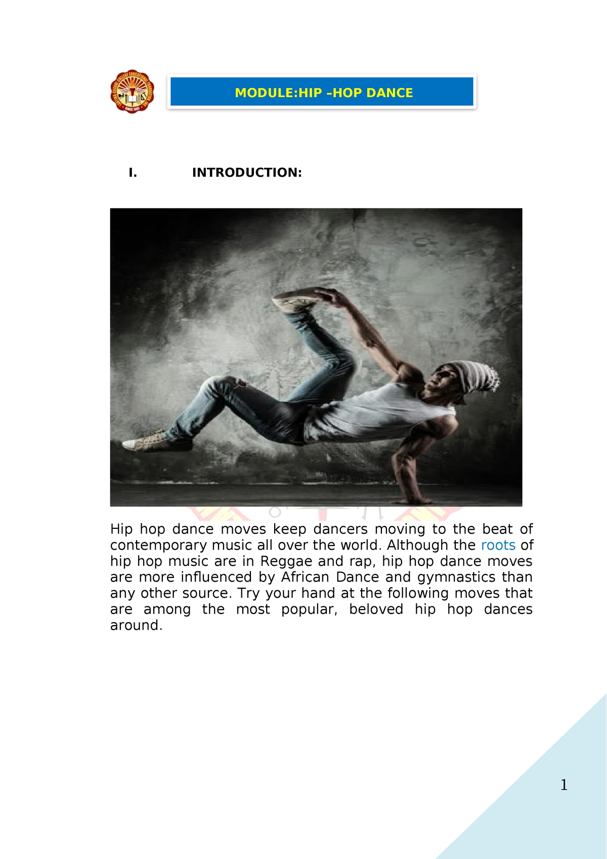 essay about hip hop dance