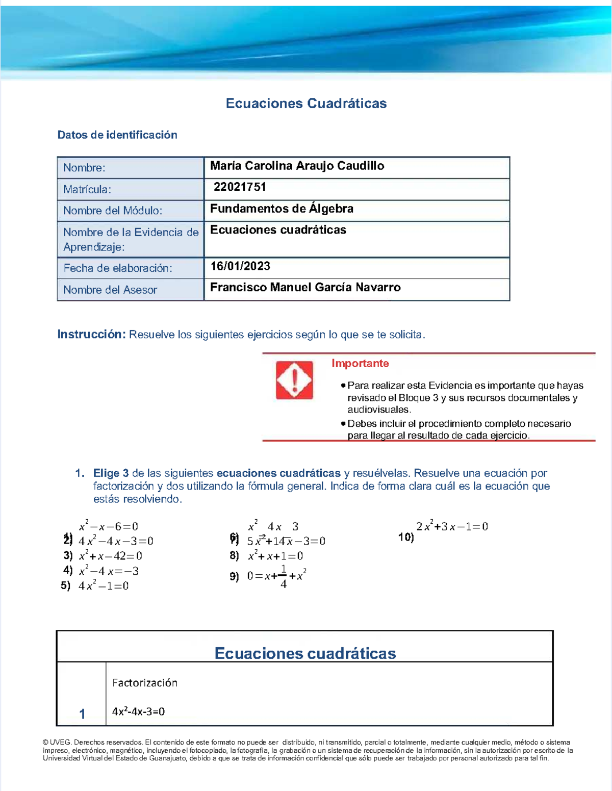 Pdf-araujo-carolina-b3-ea3-ecuaciones-cuadraticas Compress - Ecuaciones ...