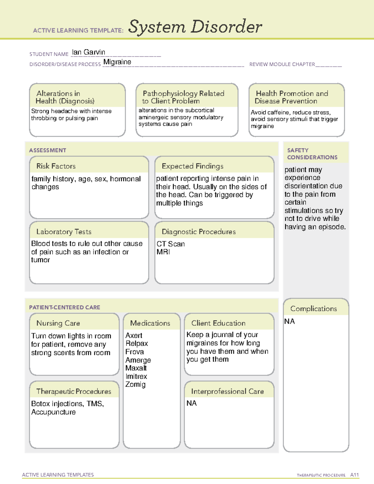 Active Learning Template sys Dis 10 17 - ACTIVE LEARNING TEMPLATES ...