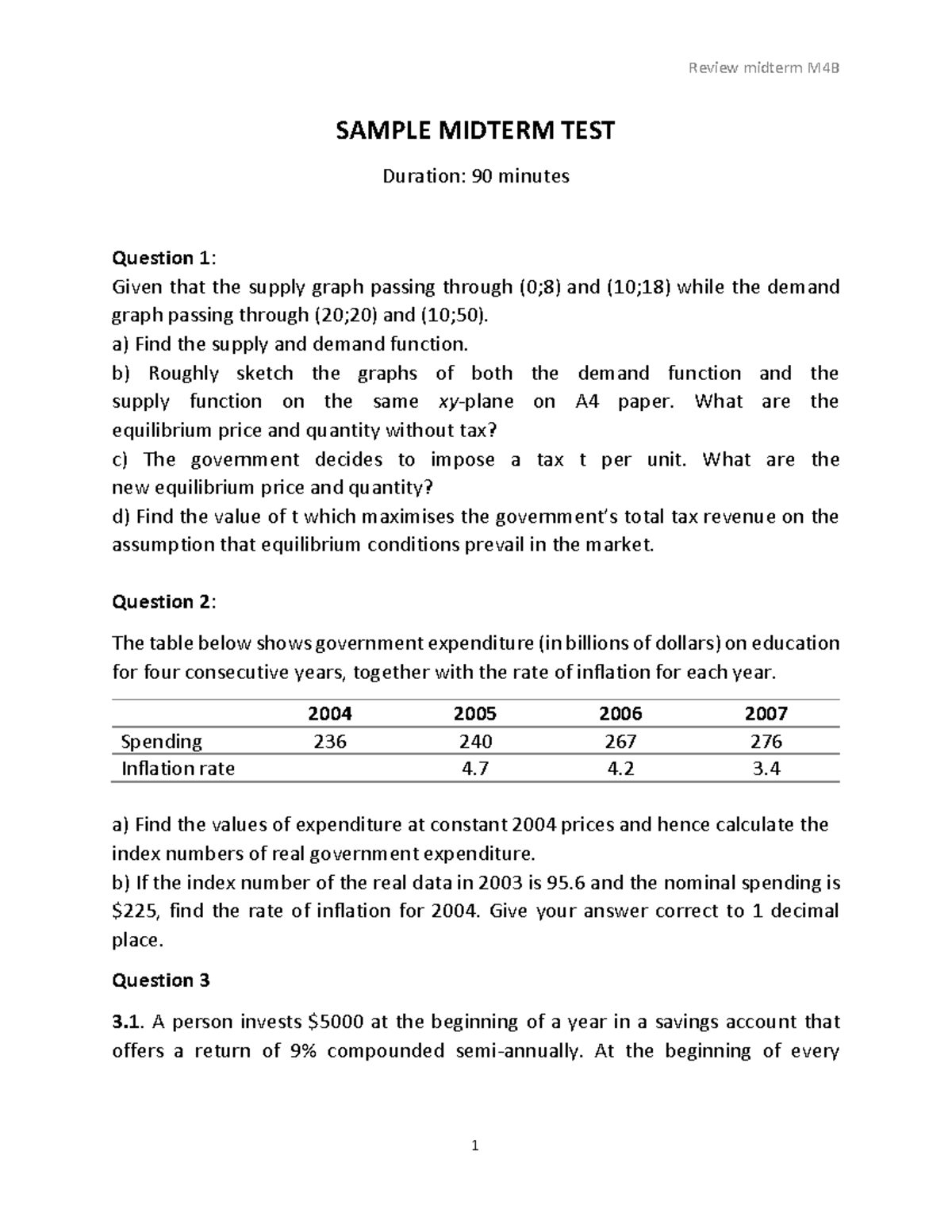 Practice TEST 2 - Midterm - M4B - Review Midterm M4B 1 SAMPLE MIDTERM ...