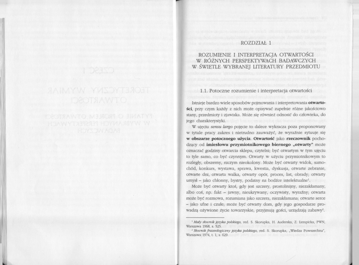 Strumska-Cylwik - Między otwartością a zamknięciem - Podstawowe