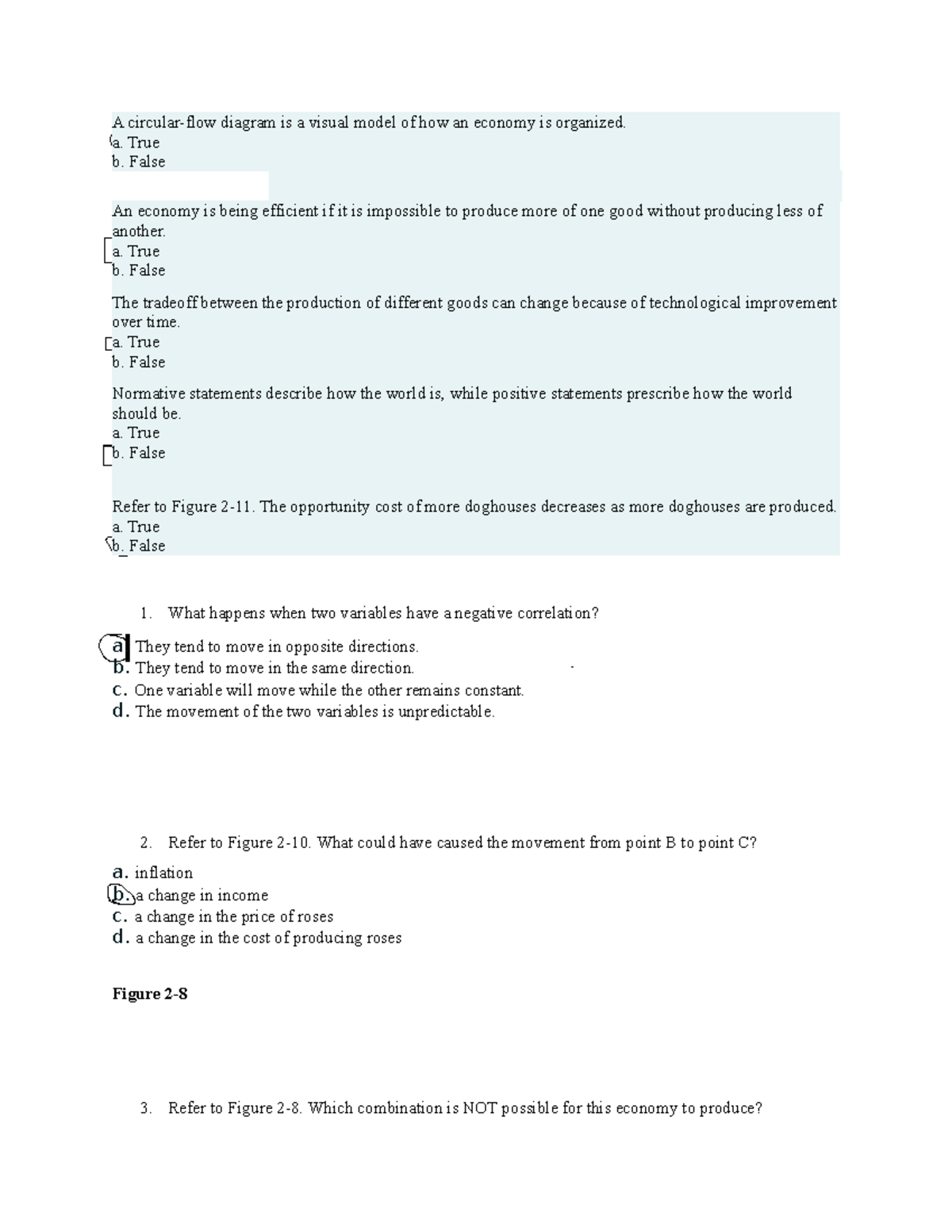 Test 2 ans - These are some practice questions with answers for Chapter ...