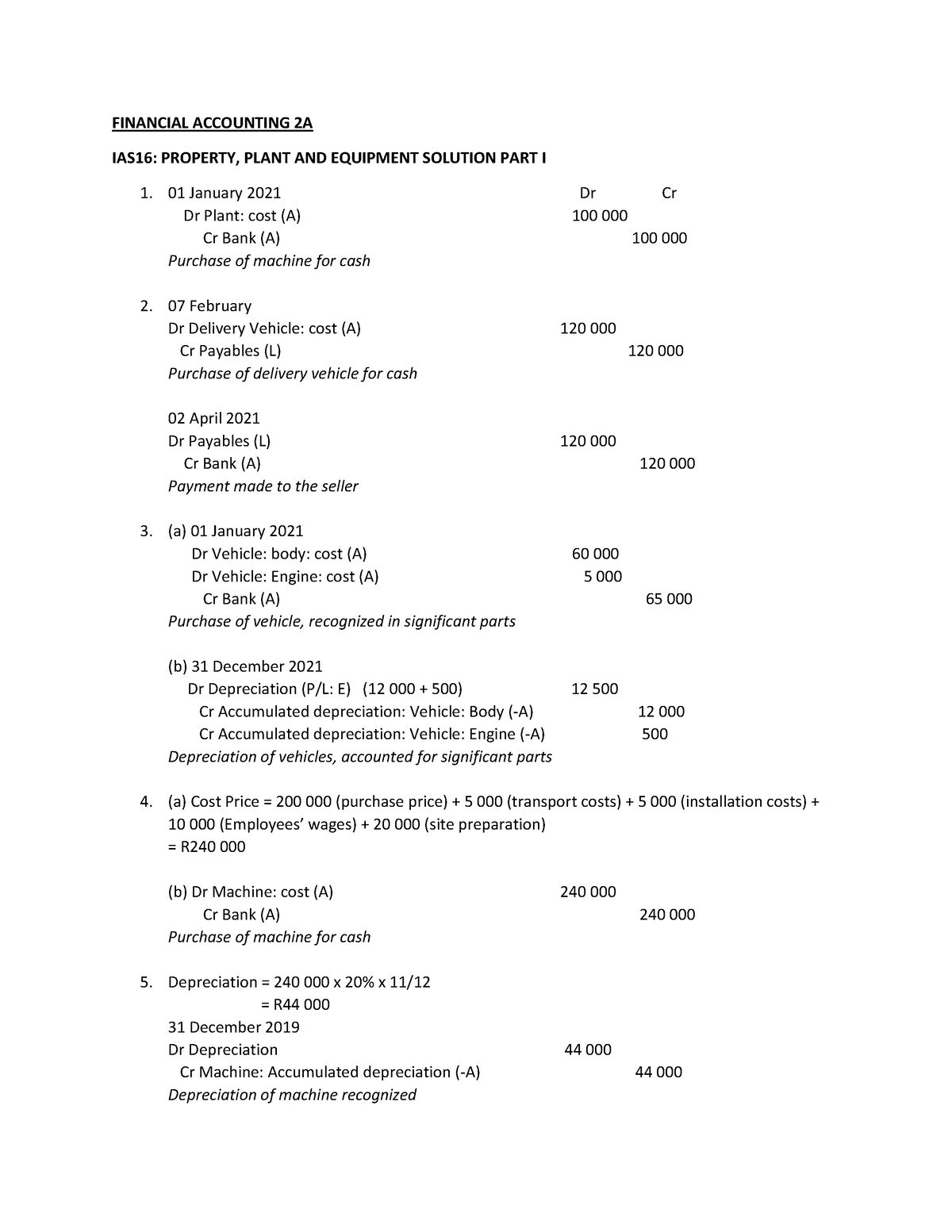 Acct211 PPE Part 1 Solution FINANCIAL ACCOUNTING 2A IAS16 PROPERTY   Thumb 1200 1553 