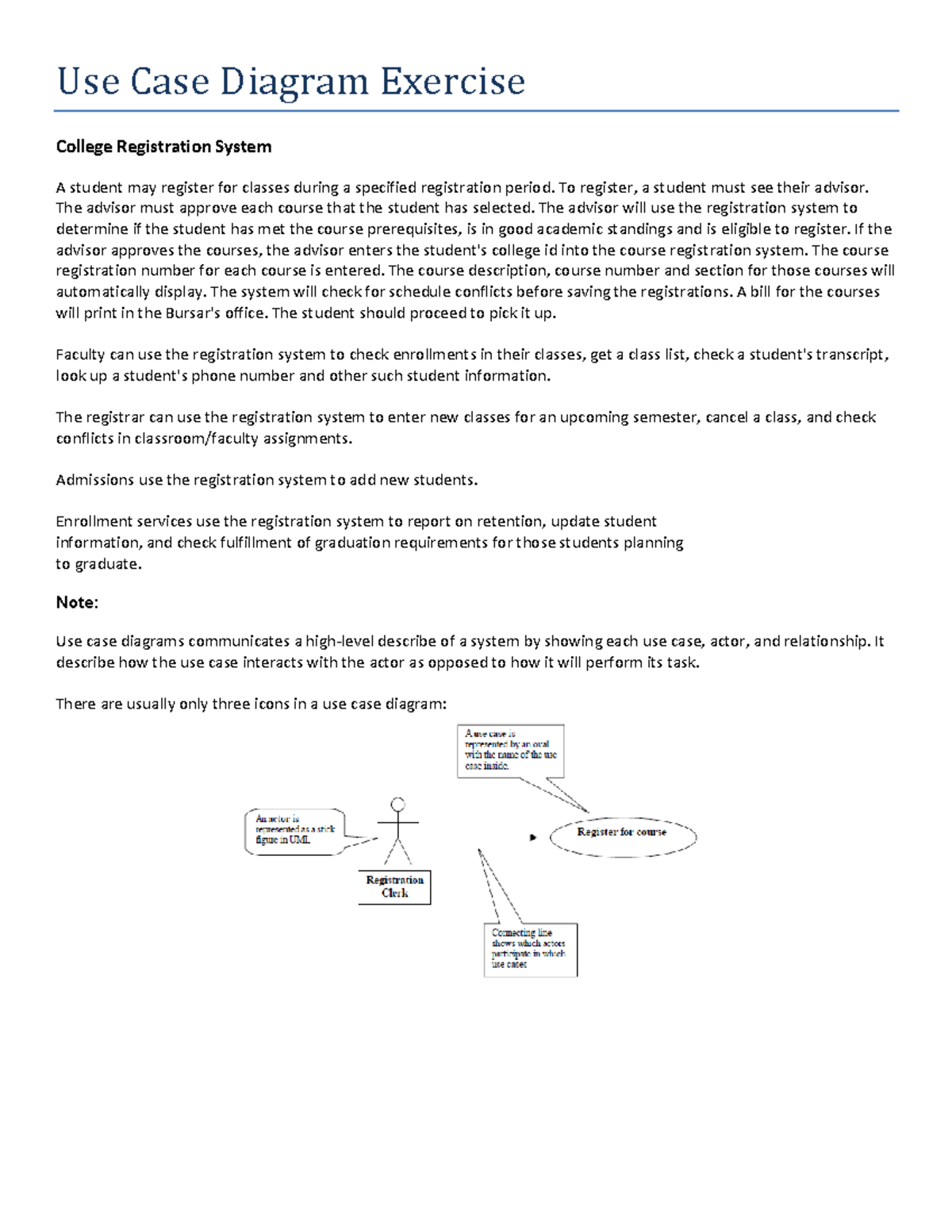 Use Case Diagram for Programming Java - San Carlos - Studocu