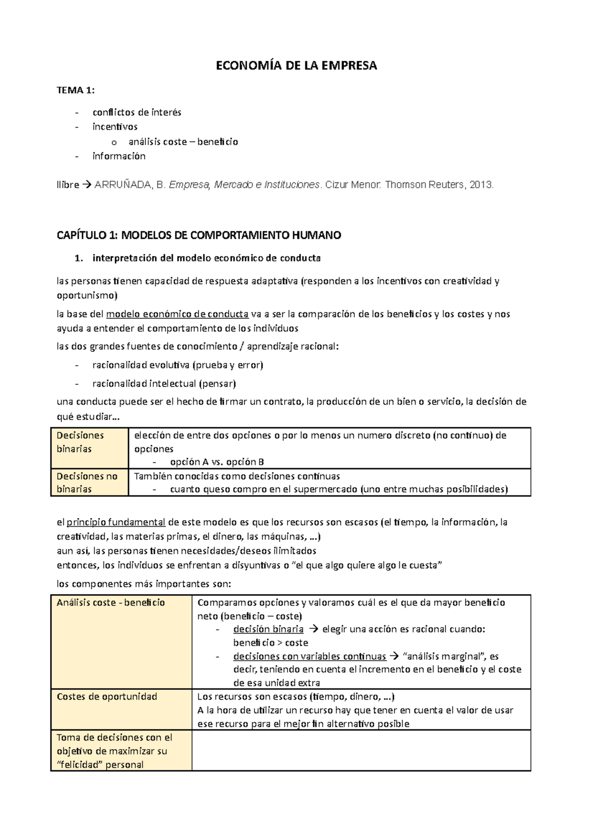 Economía DE LA Empresa - Apuntes Clases Teoria (guia 1 Y 2) - ECONOMÍA ...